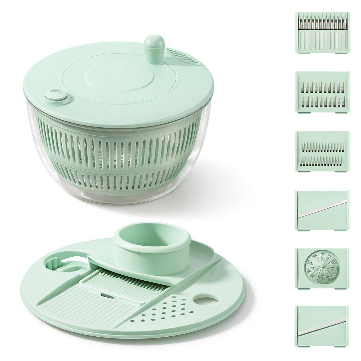 GENERICO - Cortador De Verduras Vegetales Escurridor Alimentos Multiuso