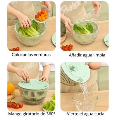 Imagen 2 del producto Cortador De Verduras Vegetales Escurridor Alimentos Multiuso
