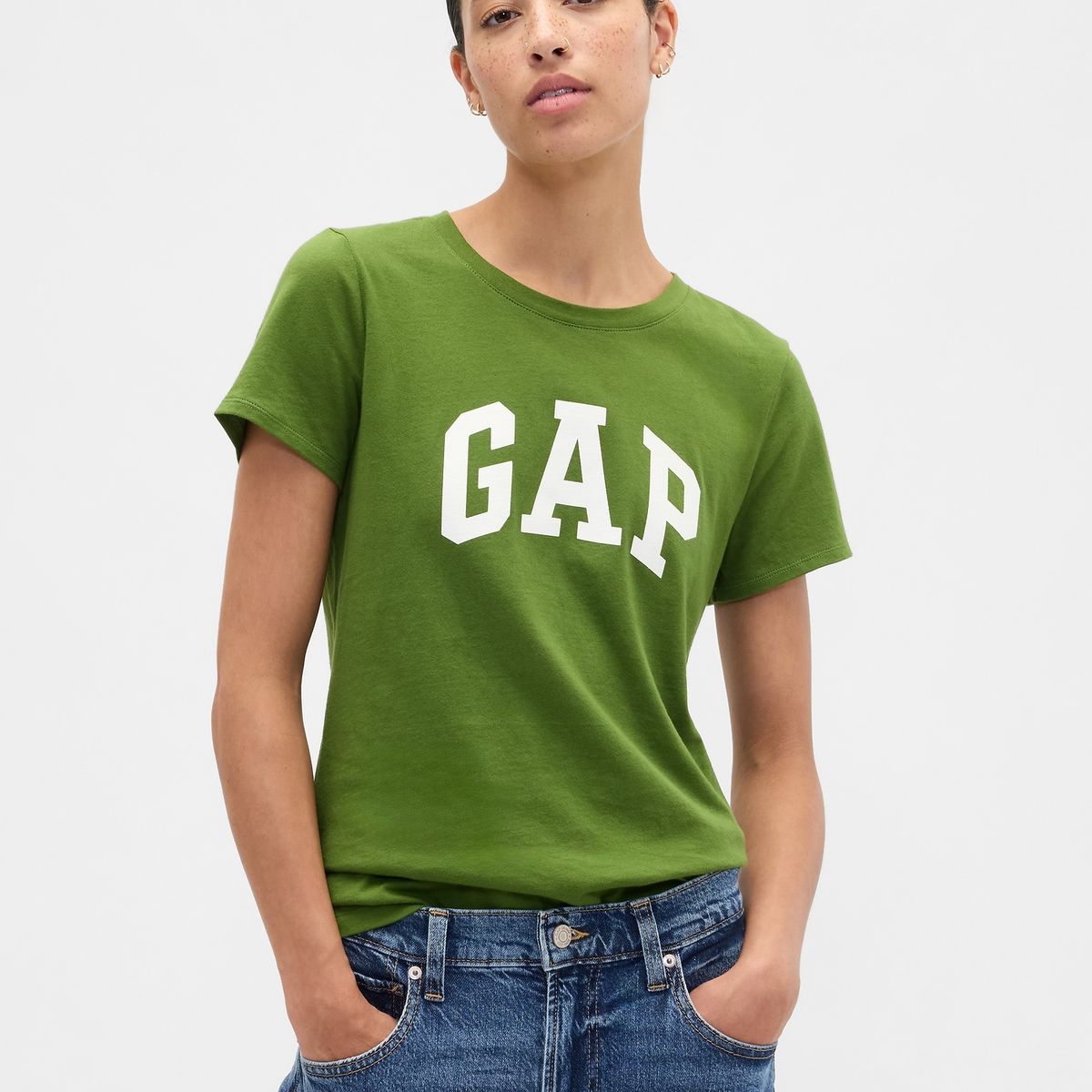 GAP - Polera Gap Logo Manga Corta Mujer