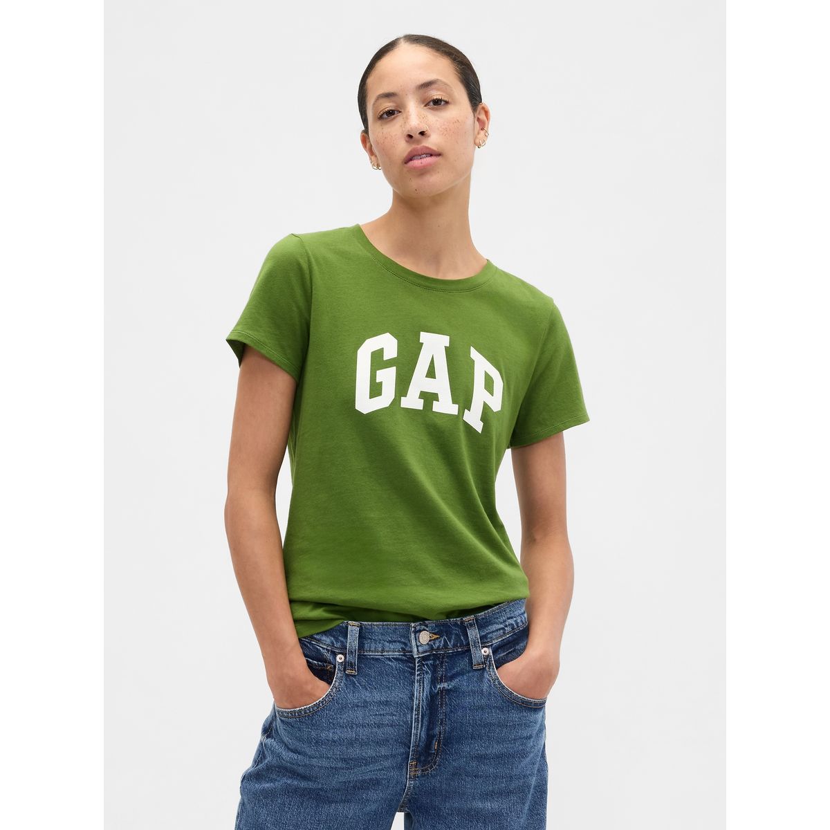 GAP - Polera Gap Logo Manga Corta Mujer