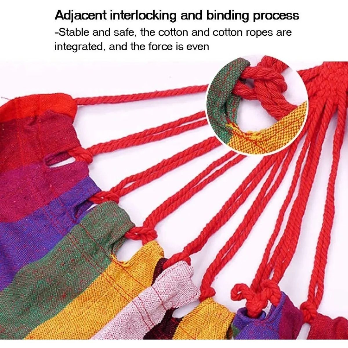 NO LOGO - Hamaca Camping 2 Plaza Colgante Rojo