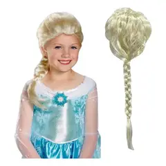 TODODISFRACESCHILE - Peluca para disfraz Elsa Excelente calidad