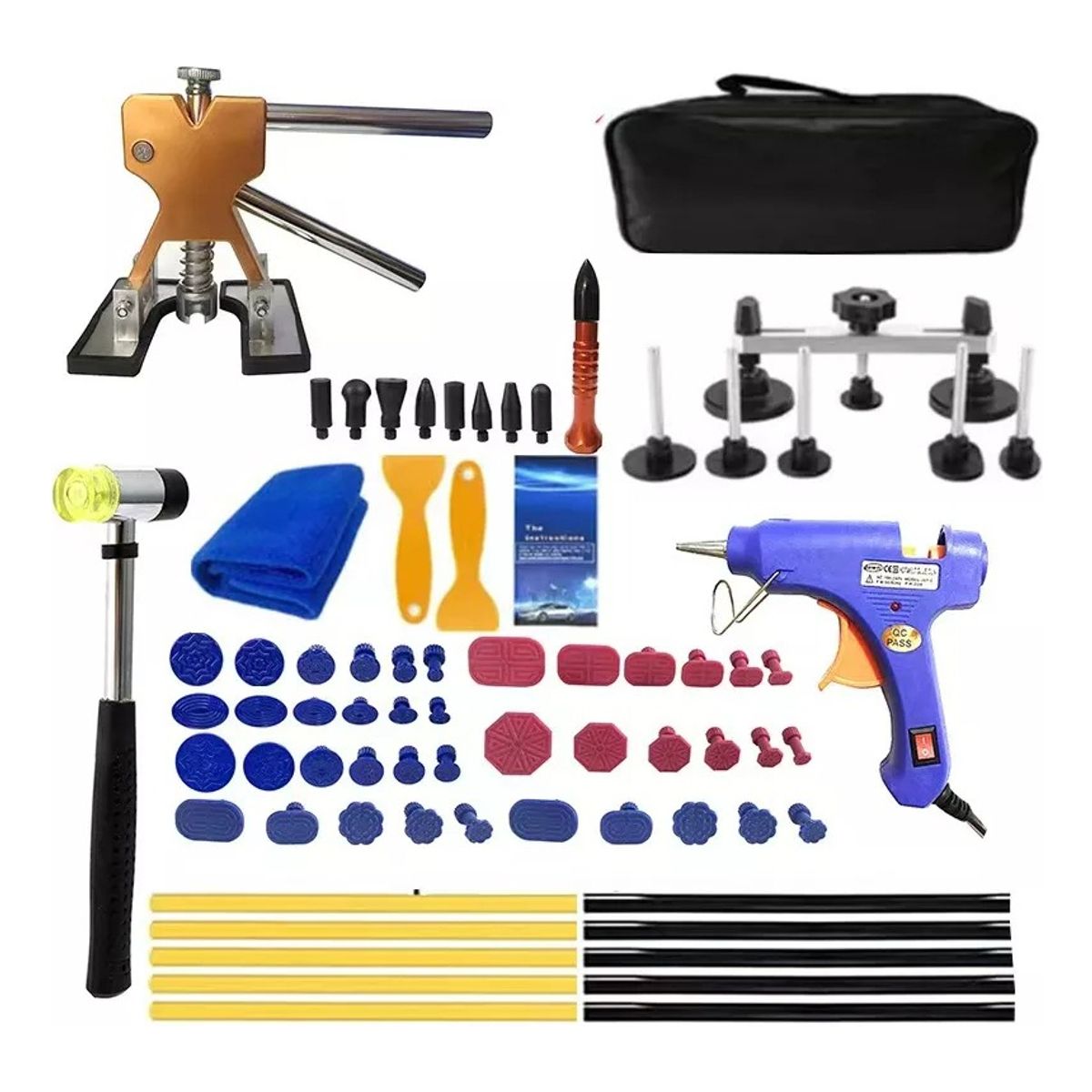Kit Ventosas Repara Abolladuras Auto Carro 77ps Saca Golpes, marca AUDOTO - Foto Principal