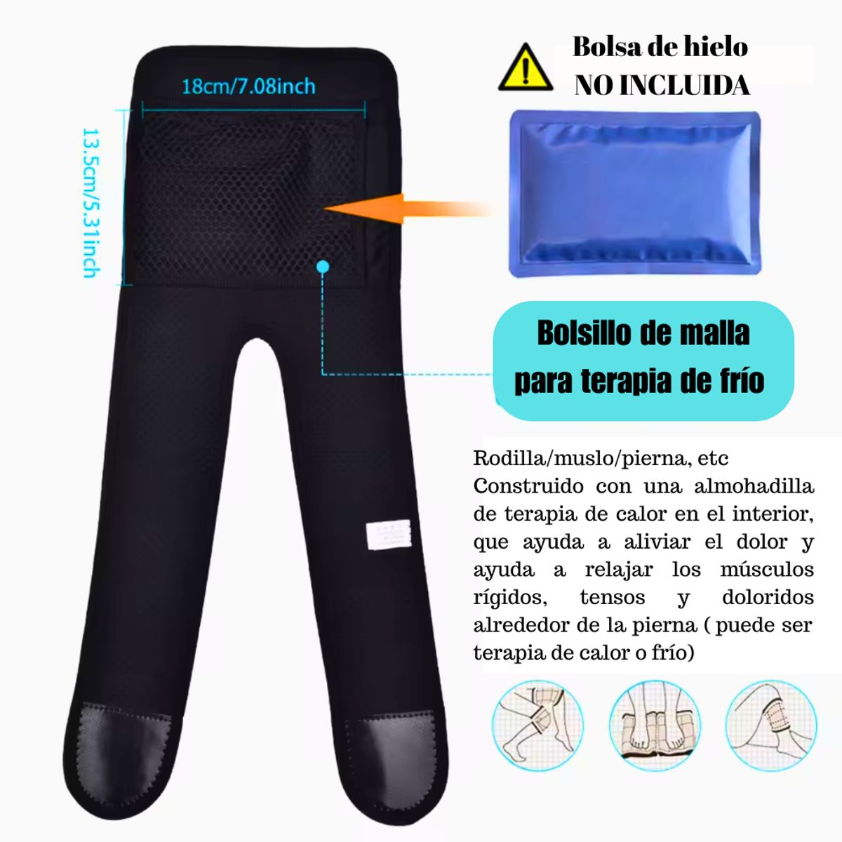 MOVI - RODILLERA CON TRES NIVELES DE CALOR