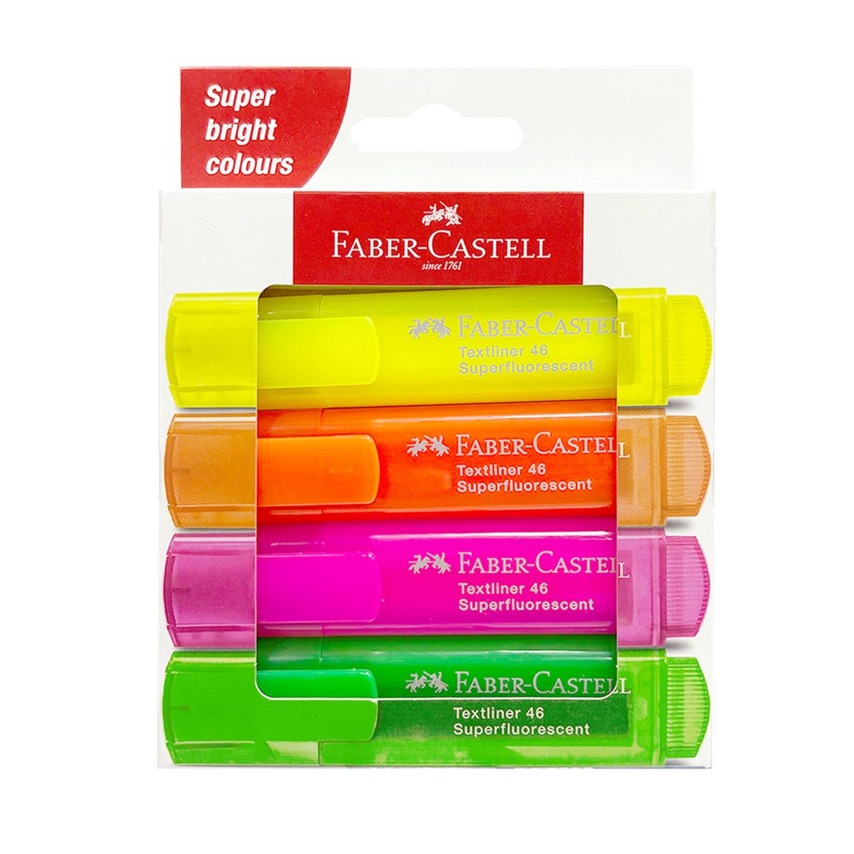 FABER-CASTELL - Destacador Faber-Castell TL 46 SuperFluor (4 Colores)