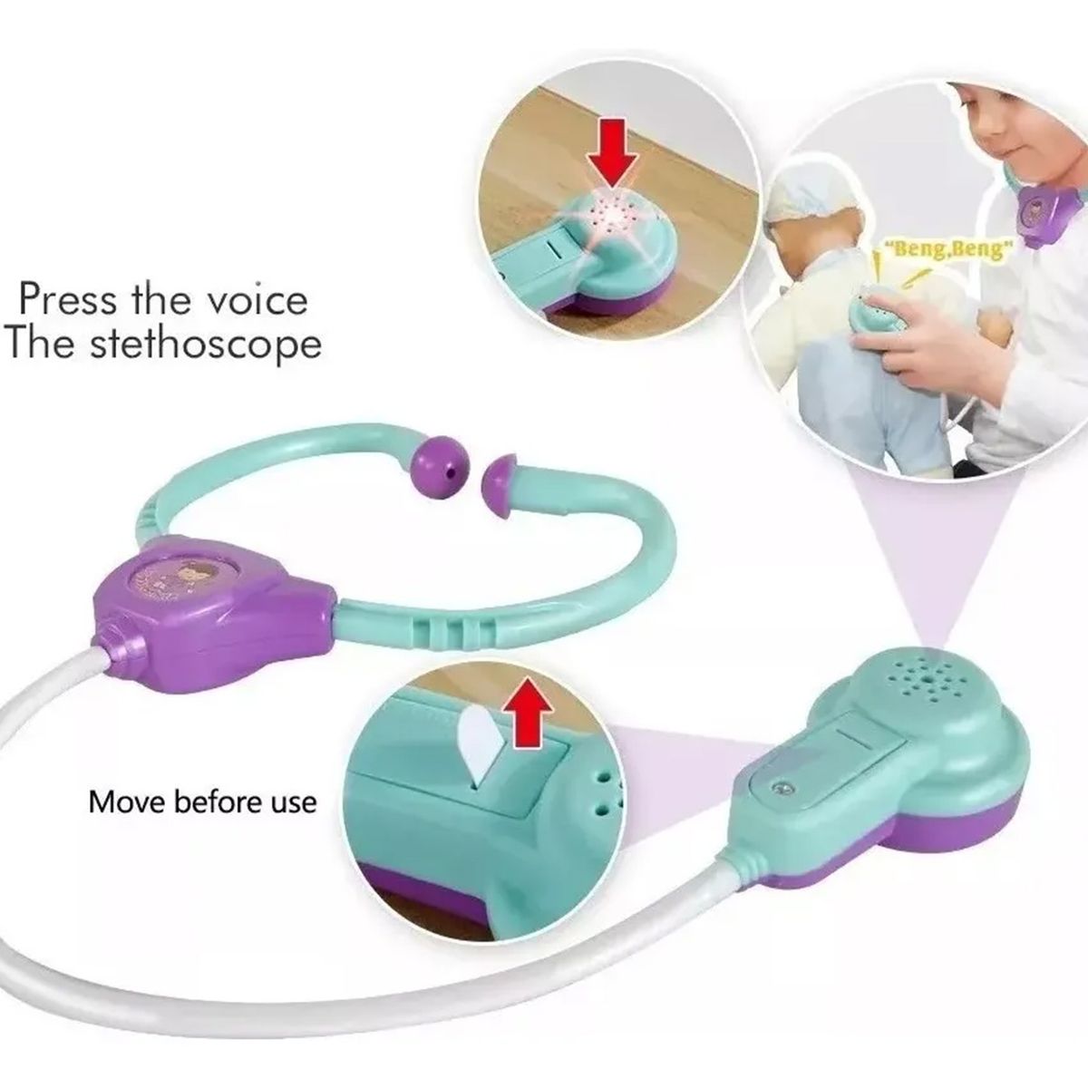 GENERICO - Set Juguetes Medico Doctor Niños Infantil Con Luz Y Sonido