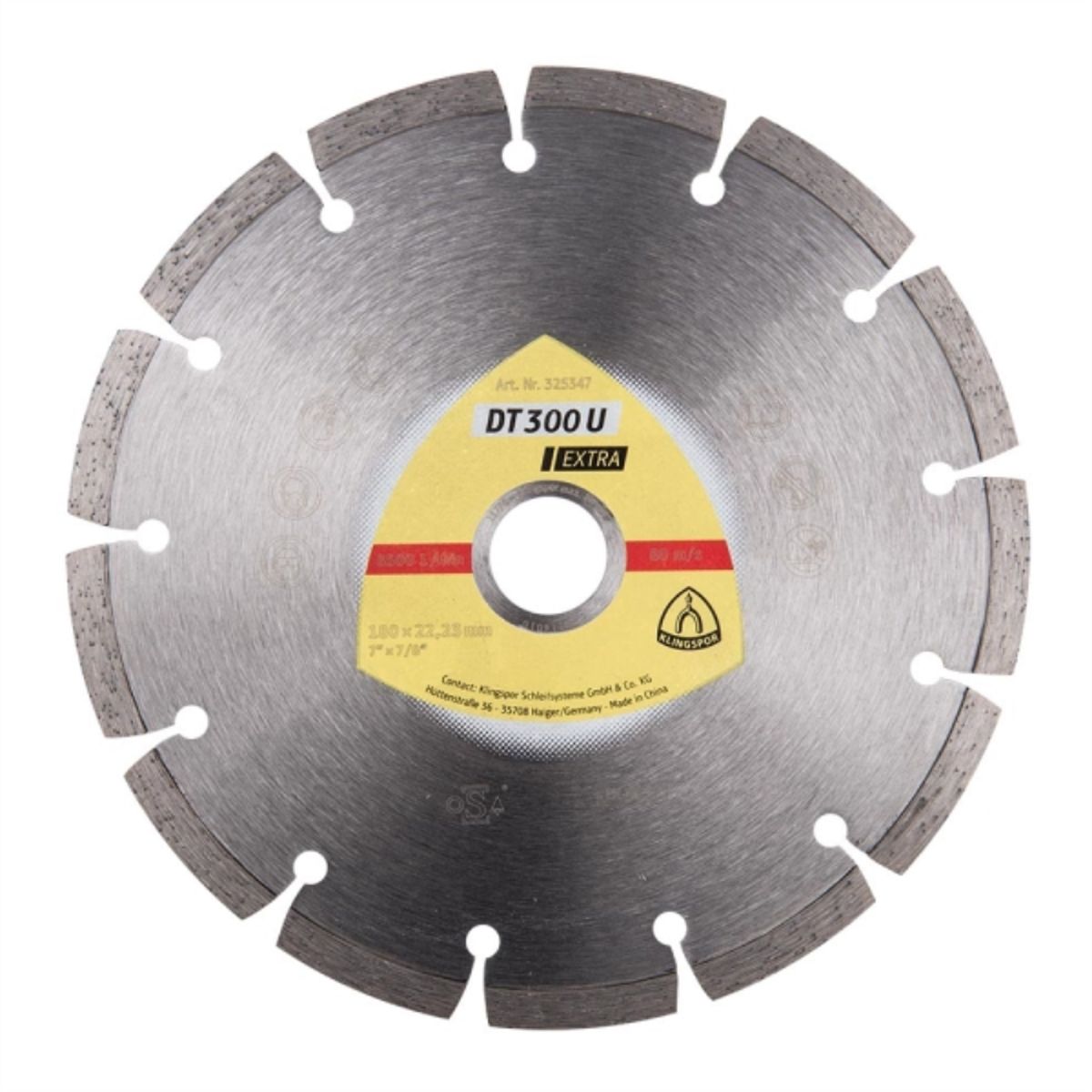 KLINGSPOR - Disco diamantado segmentado concreto 7"
