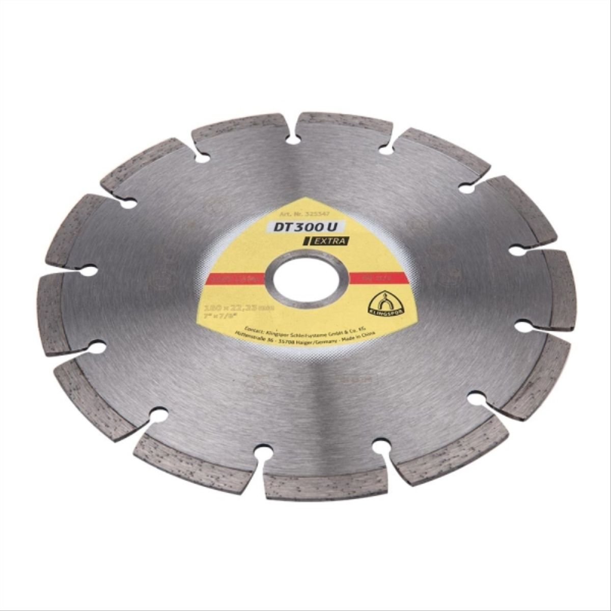 KLINGSPOR - Disco diamantado segmentado concreto 7"