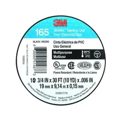 TEMFLEX - Cinta Aislante 1500 Negra 19 Mm X 914 Mts