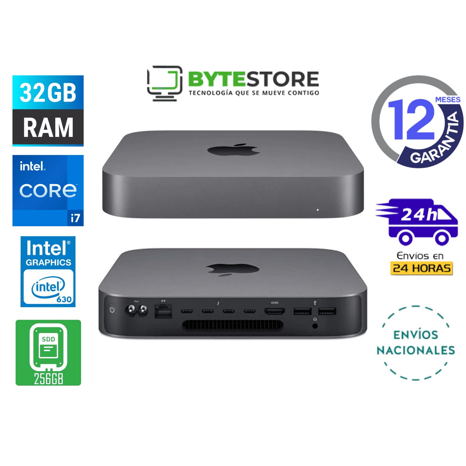 APPLE Apple Mac Mini Late 2018 Intel Core I7 3.2 Ghz 32GB
