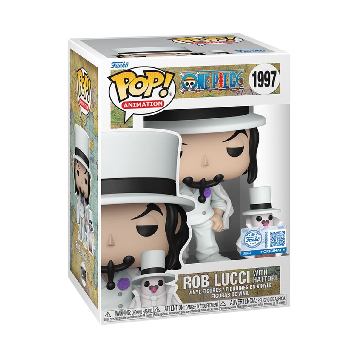 FUNKO - Funko Pop One Piece – Lucci y Hattori 1997 + Protector