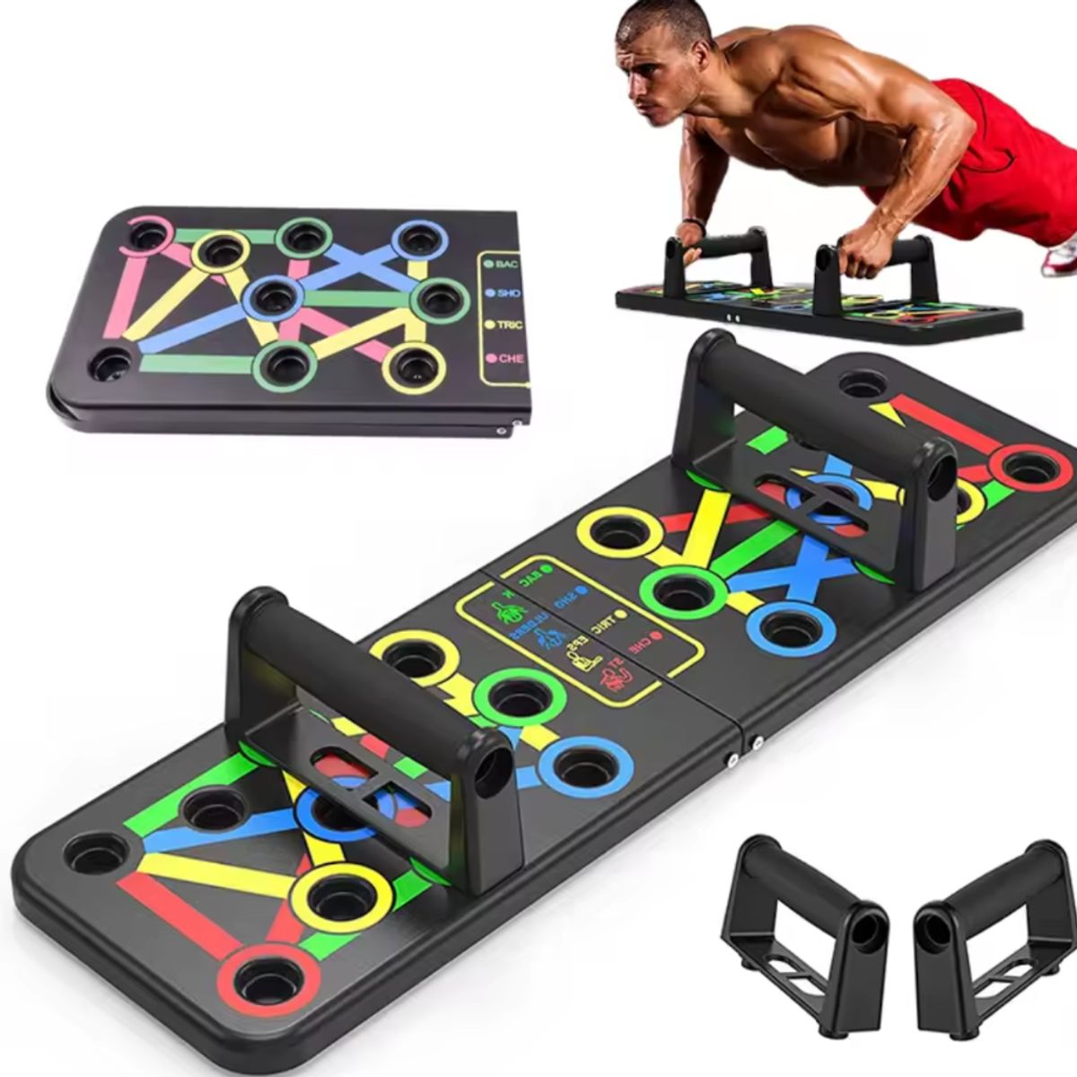 MOVI - Tabla de flexiones Tonifica Pecho Brazos y Hombros desde Casa