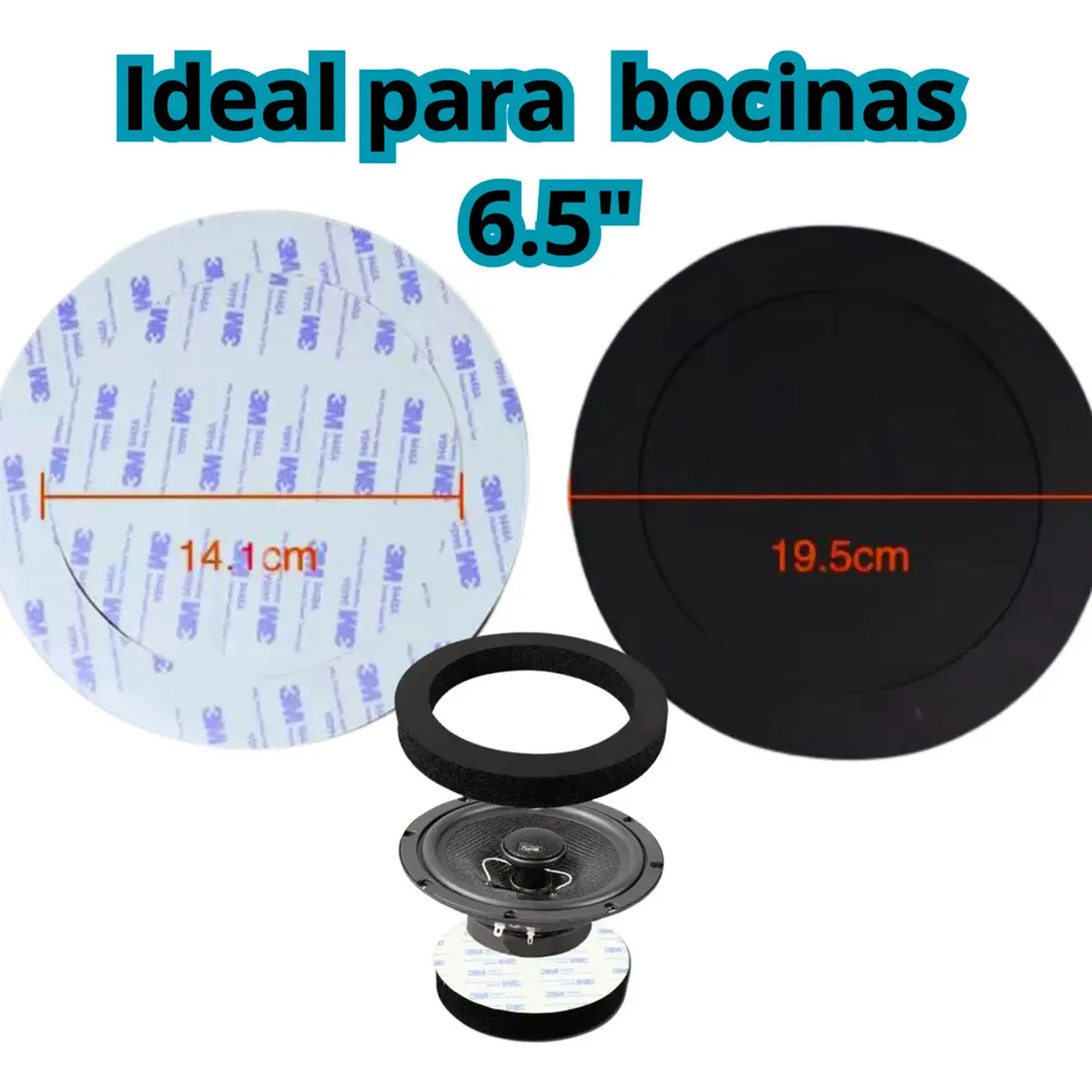 KUANGYE - X2 Espaciador 3m Parlante Espuma Insonorizacion 65inch