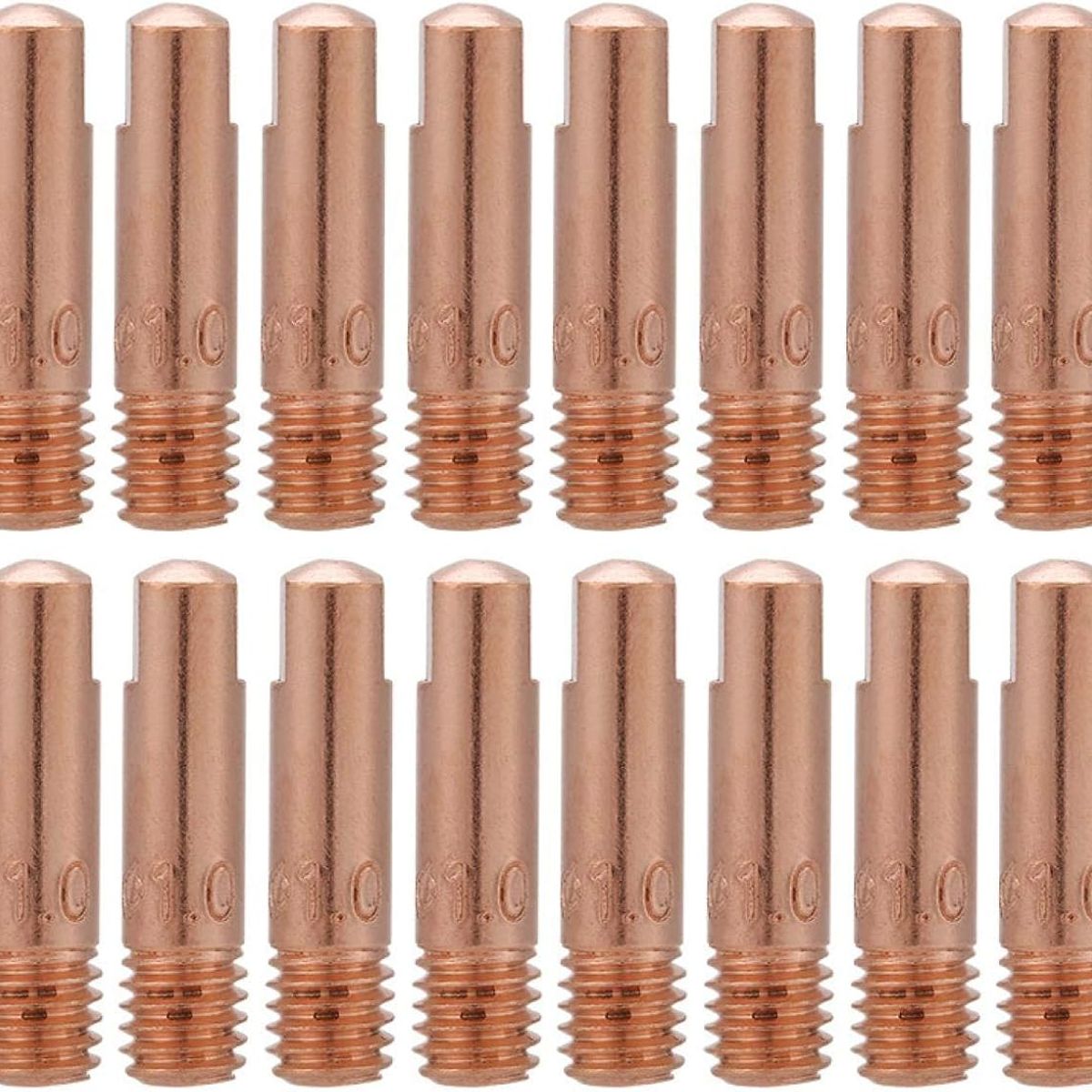 KUANGYE - 20p Punta Boquillas Soldadura Para Mig Mag 1mm Contacto