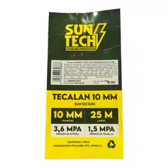 SUNTECH - TECALAN 10 MM NEGRO - 25 MTS