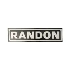 RANDON - PLACA METALICA LOGO - 52X12 CMS
