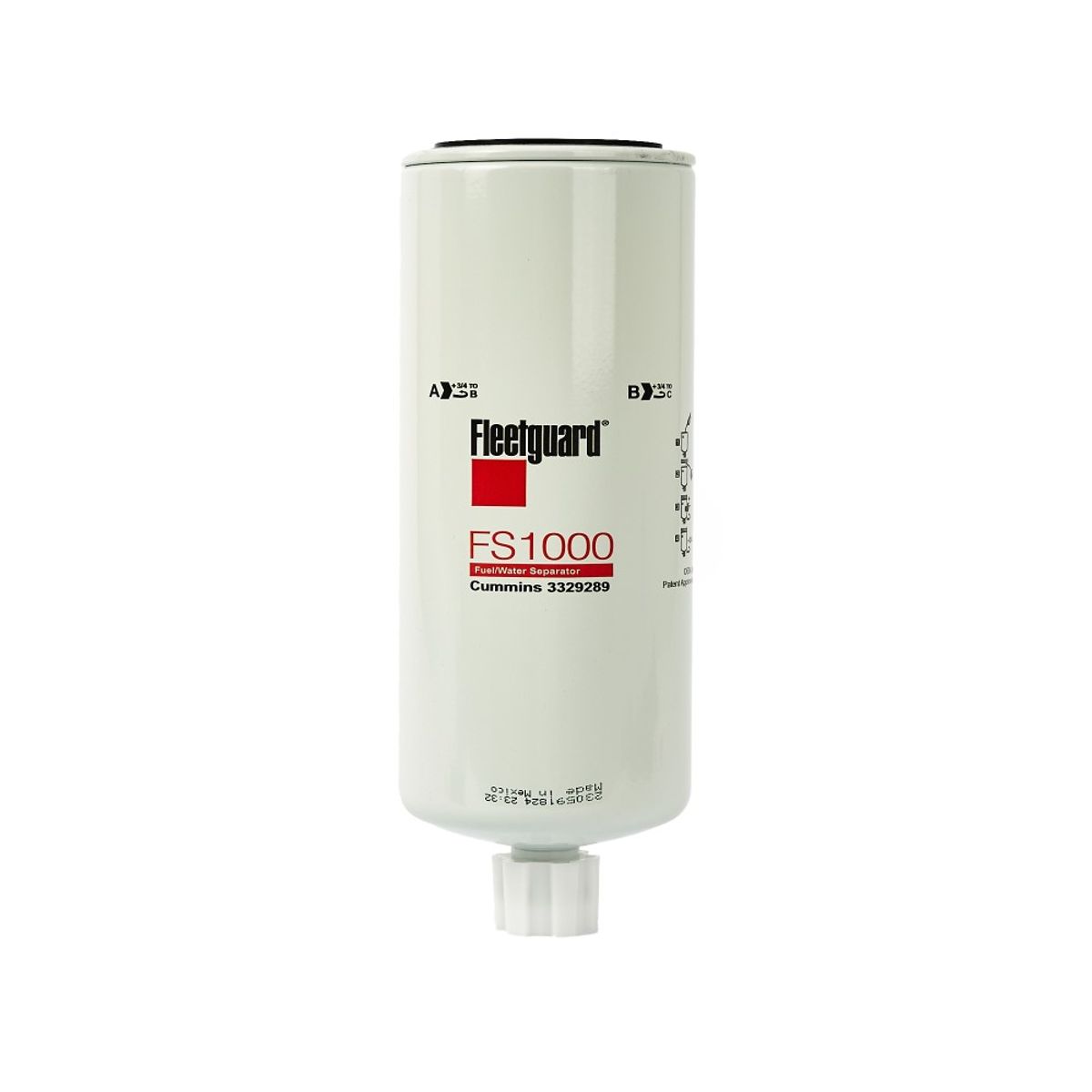 GENERICO - Filtro Separador De Combustible Fleetguard Fs1000