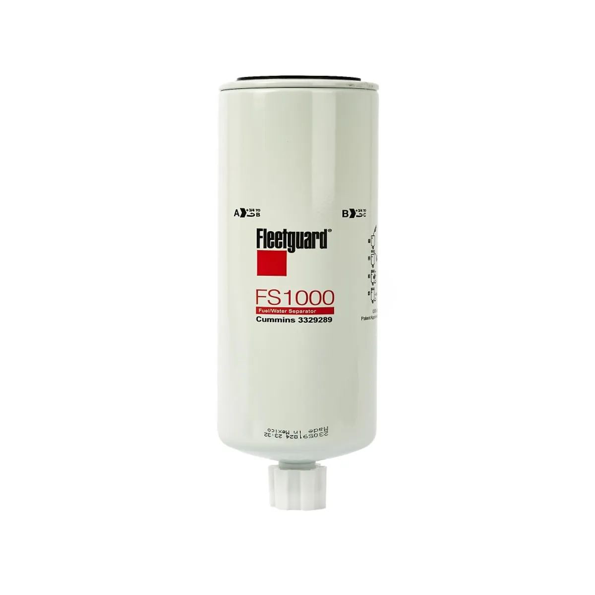 GENERICO - Filtro Separador De Combustible Fleetguard Fs1000