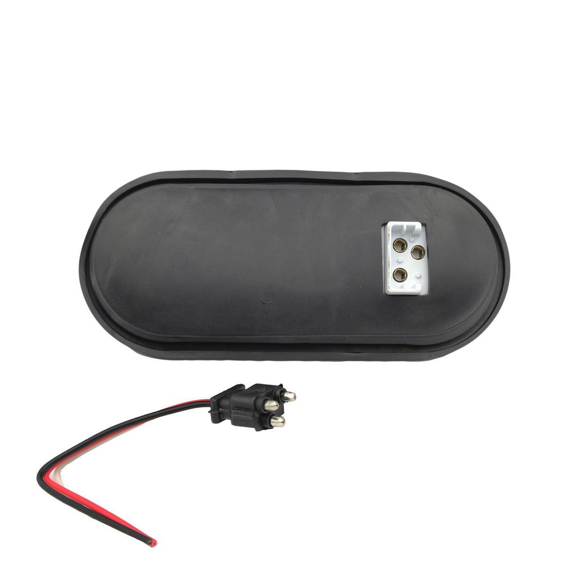 TRO GRIM - FOCO LATERAL LED OVALADO AMBAR 12 Y 24 VOLTS