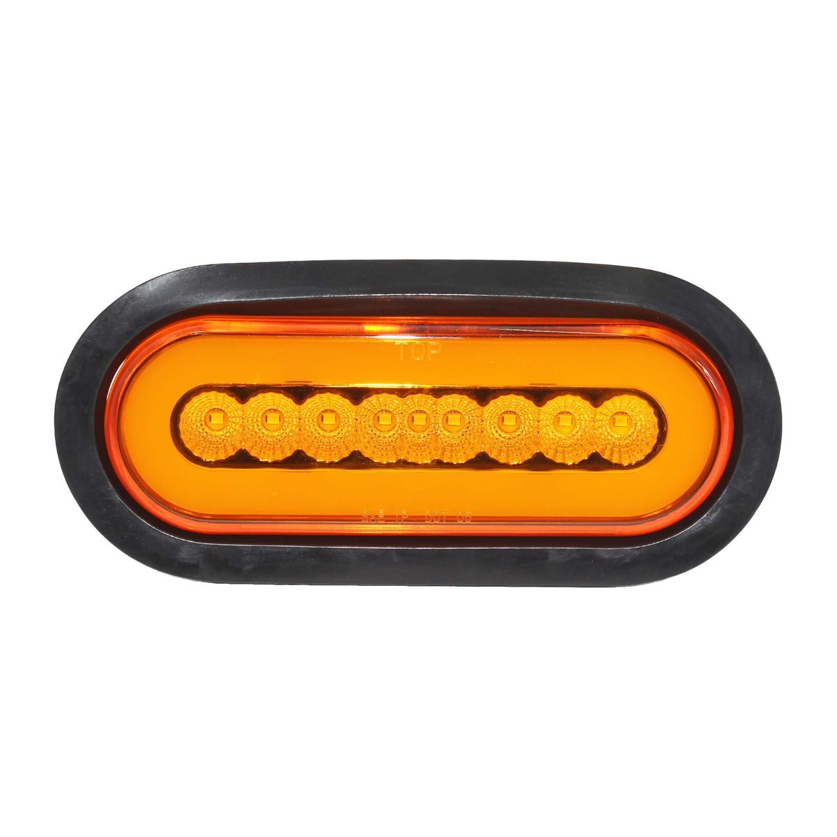 GOTEK - FOCO OVALADO LED AMBAR BI-VOLTS TIPO HALO