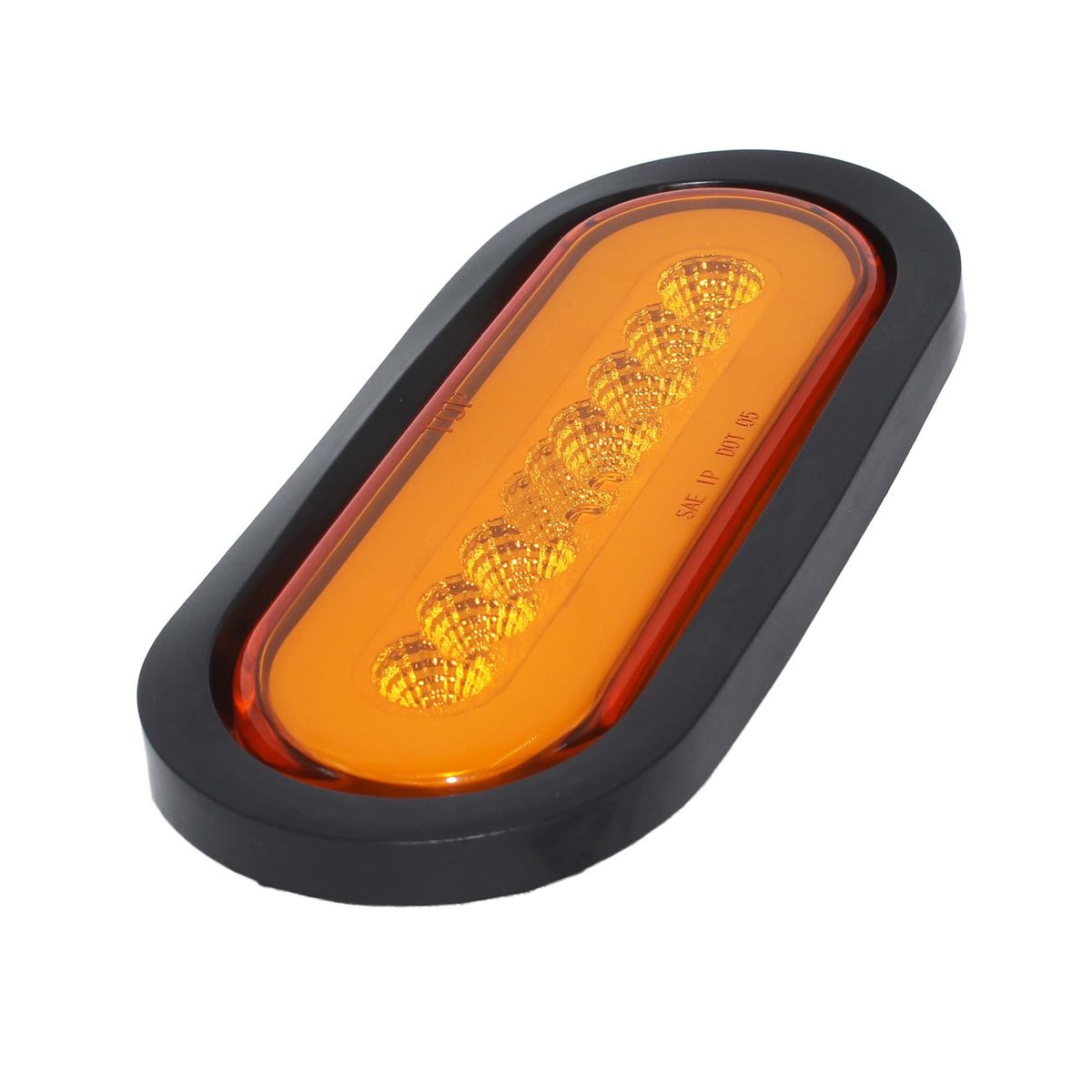 GOTEK - FOCO OVALADO LED AMBAR BI-VOLTS TIPO HALO