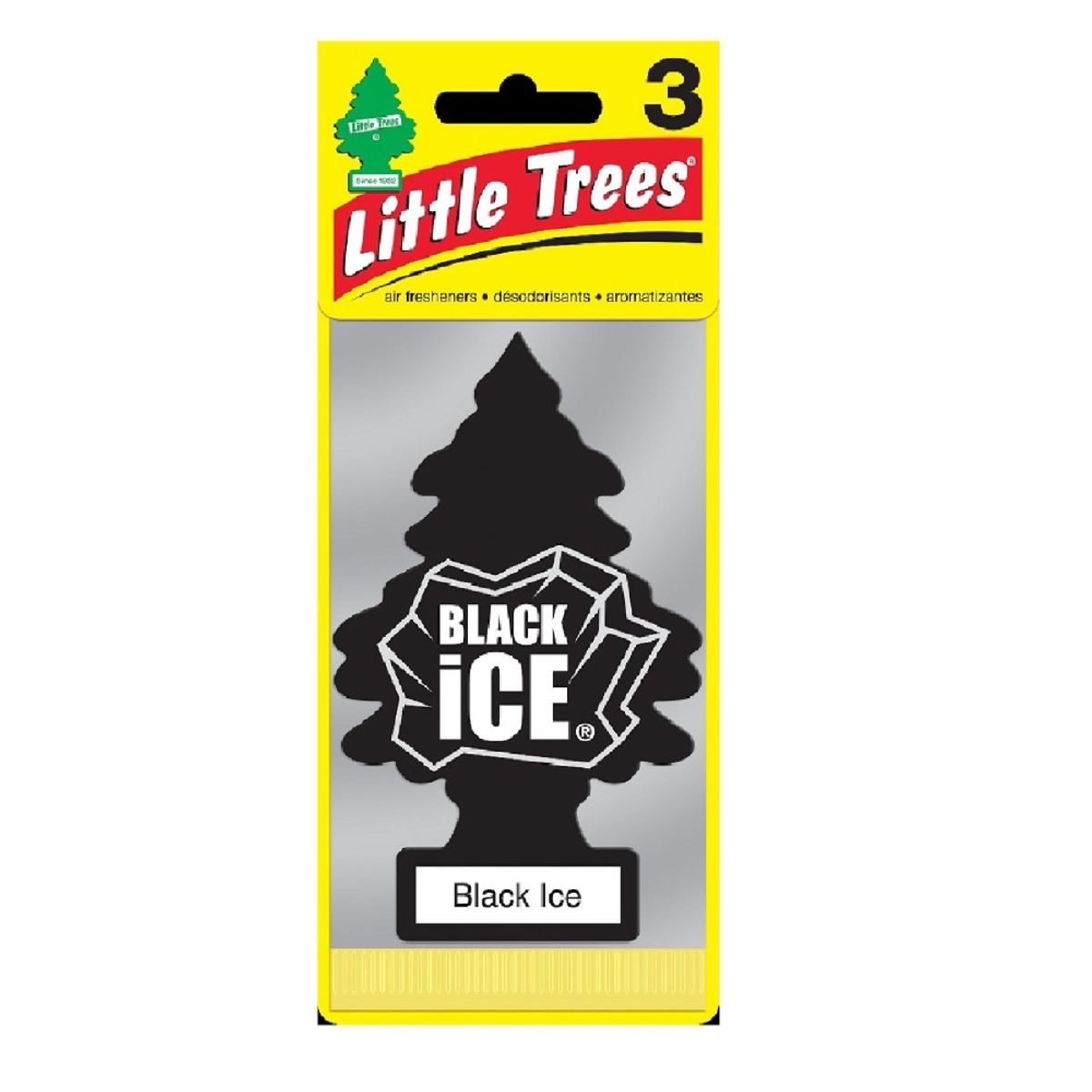 LITTLE TREES - PACK 3 AROMATIZANTES PINO HIELO NEGRO LITTLE TREES