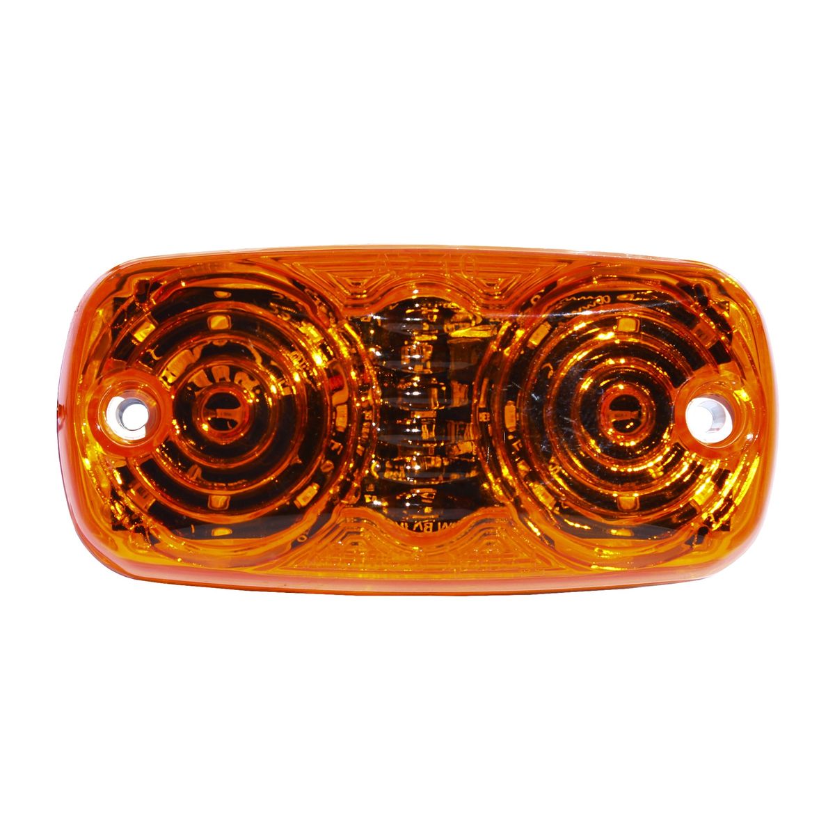 GOTEK - FOCO LATERAL LED DOBLE OPTICO AMBAR 12 Y 24 VOLTS