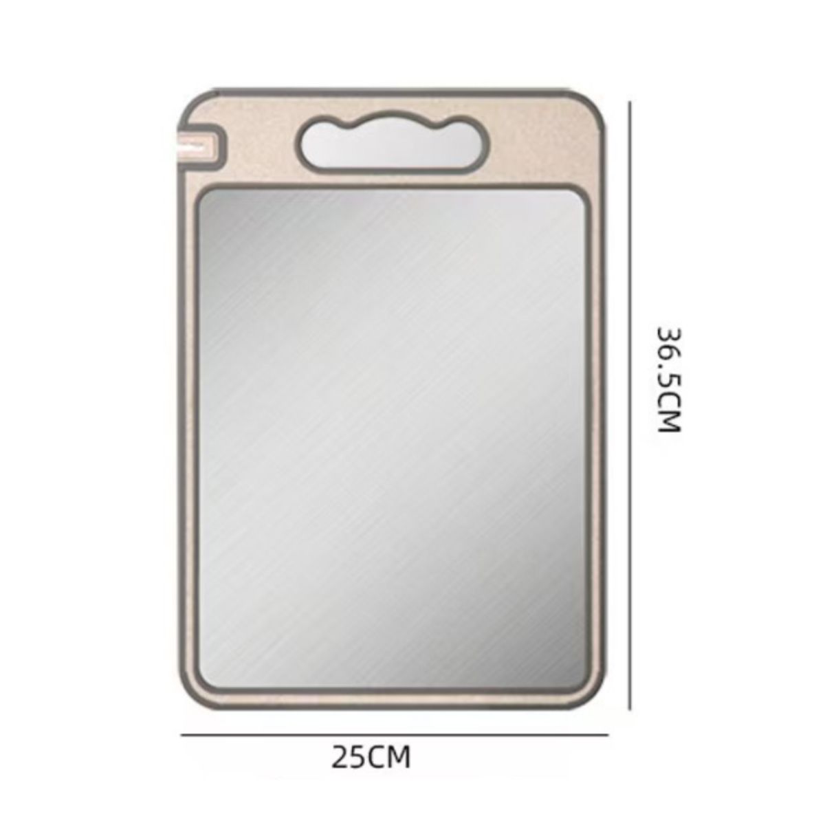 ATURE - Tabla De Cortar Doble Cara Con Acero Inoxidable