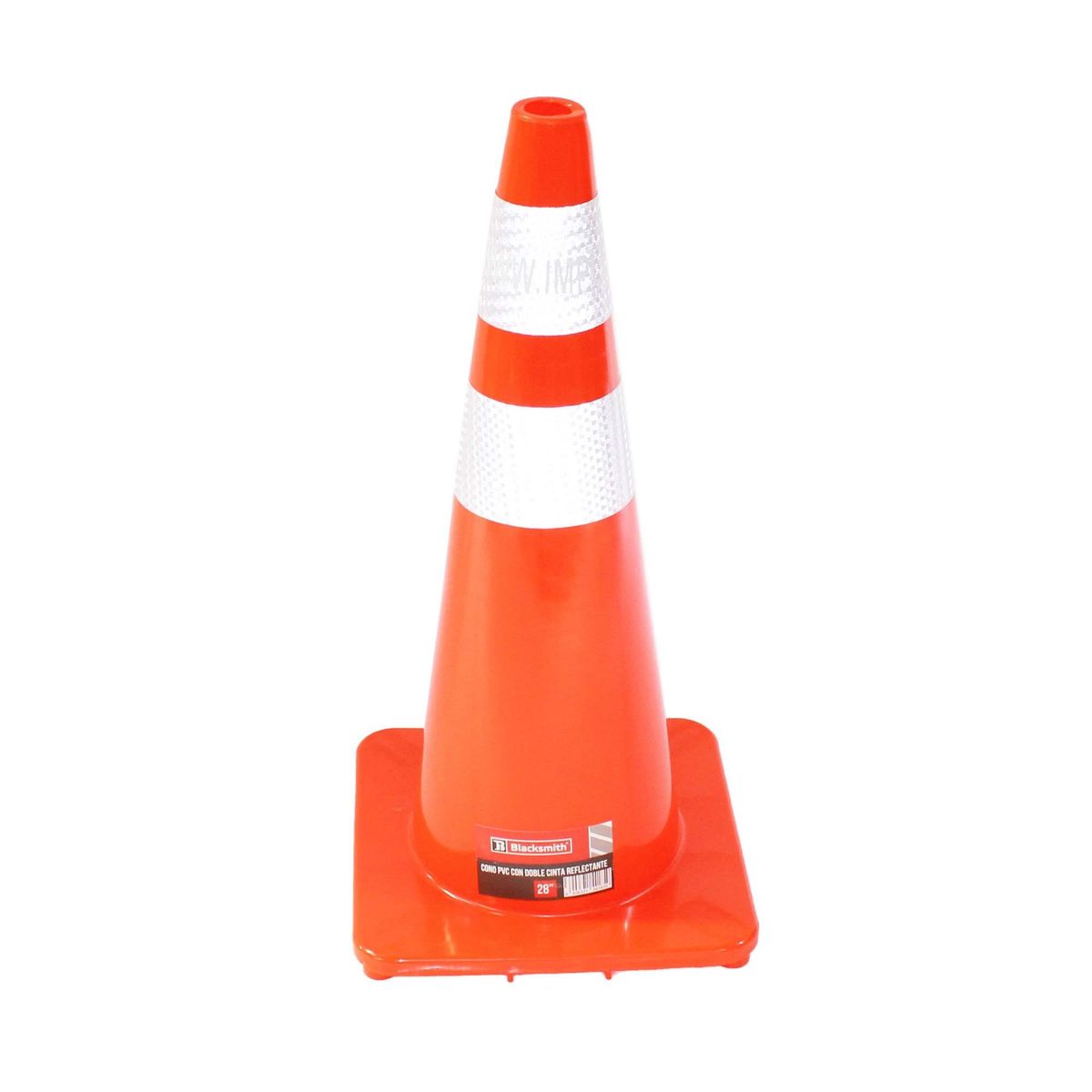 BLACKSMITH - Cono Pvc - Doble Cinta Reflectante - 36 PuLG Blacksmith