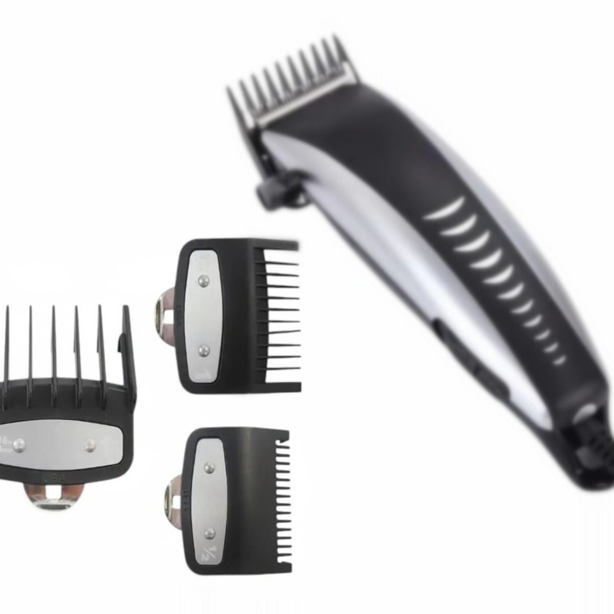 KUANGYE - Set 3 Peines Intermedios Para Maquina Wahl Clip Metalico Negro
