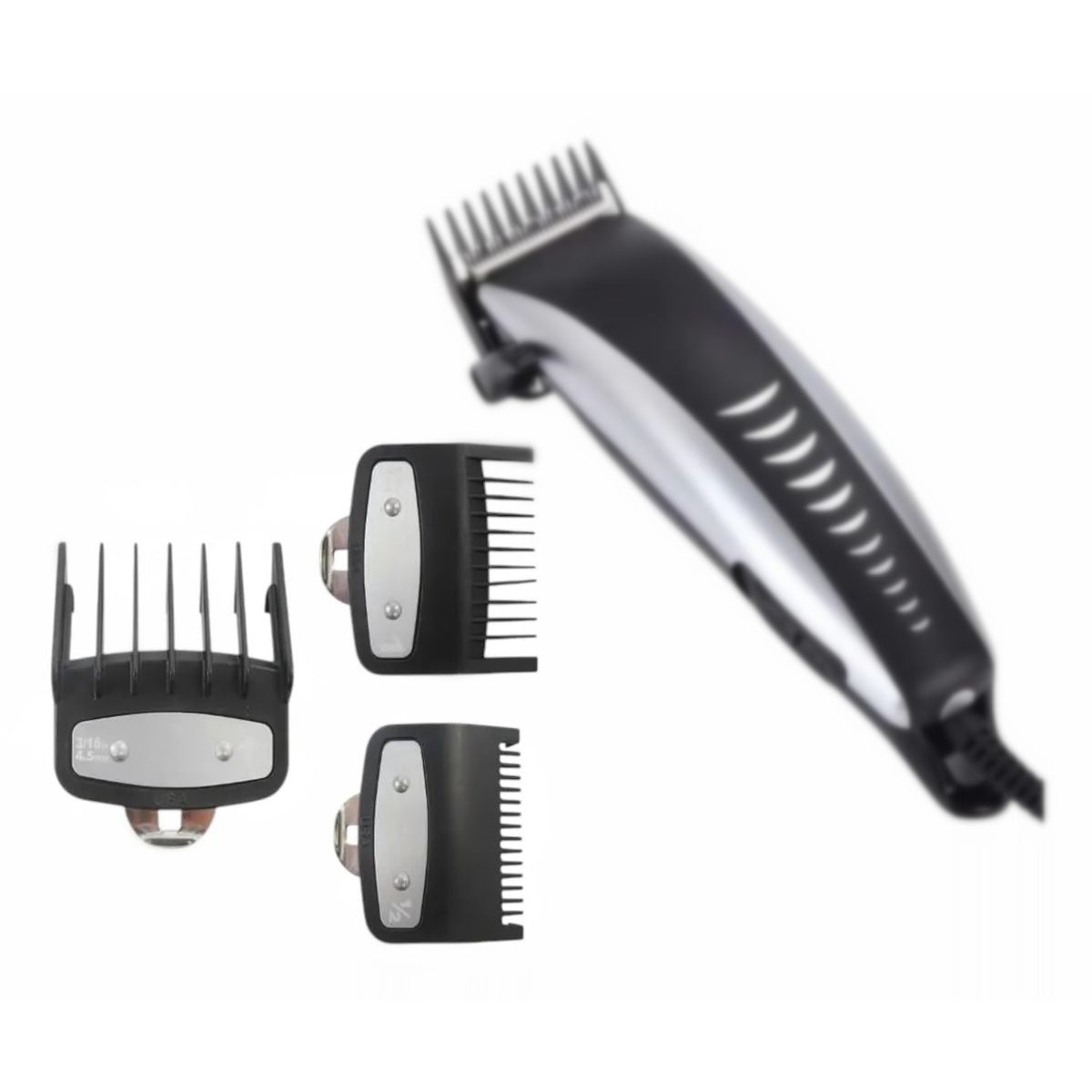KUANGYE - Set 3 Peines Intermedios Para Maquina Wahl Clip Metalico Negro