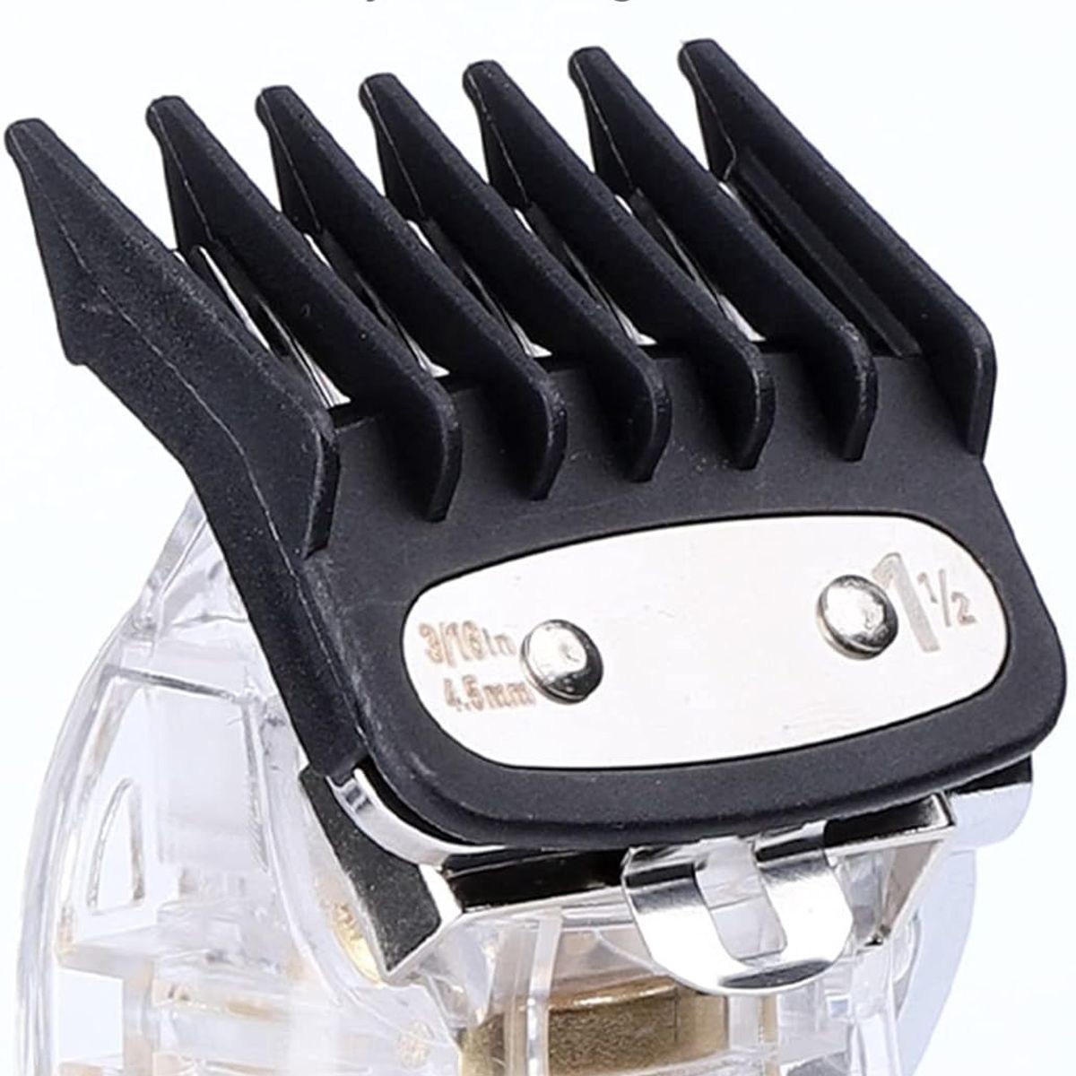 KUANGYE - Set 3 Peines Intermedios Para Maquina Wahl Clip Metalico Negro