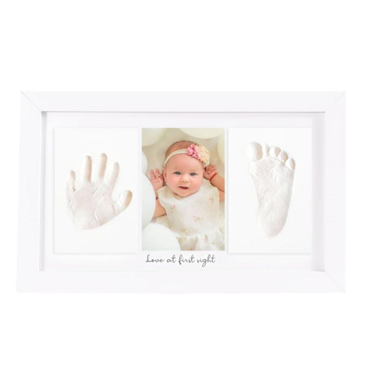 ATURE - Kit De Marco De Foto Y Huella Pies O Mano De Bebé Arcilla