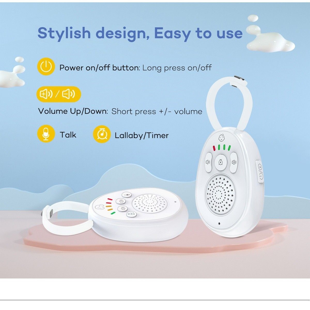 PUREPOWER - Lullaby Baby Radio Video Baby Monitor ABM01