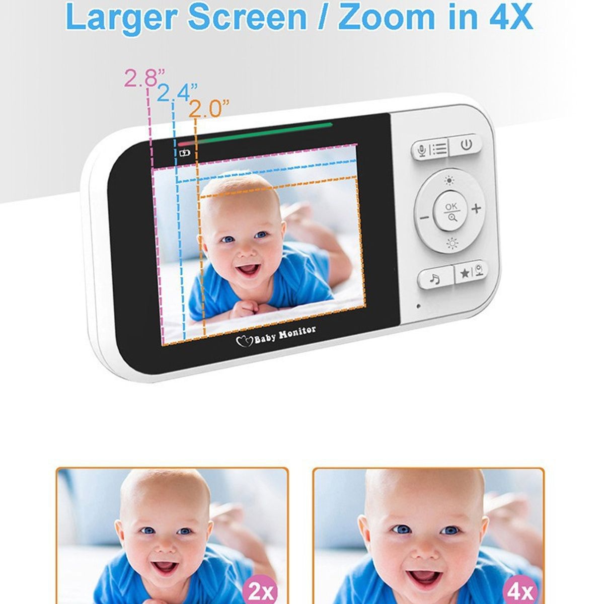 PUREPOWER - Monitor de bebé de luz nocturna SP218