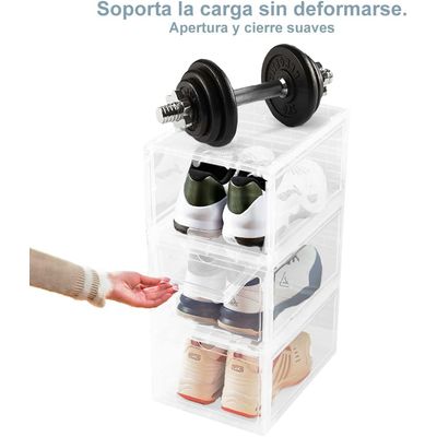 Imagen 2 del producto Zapatos Apilables Cajas Organizadoras Plastico 2 Pcs