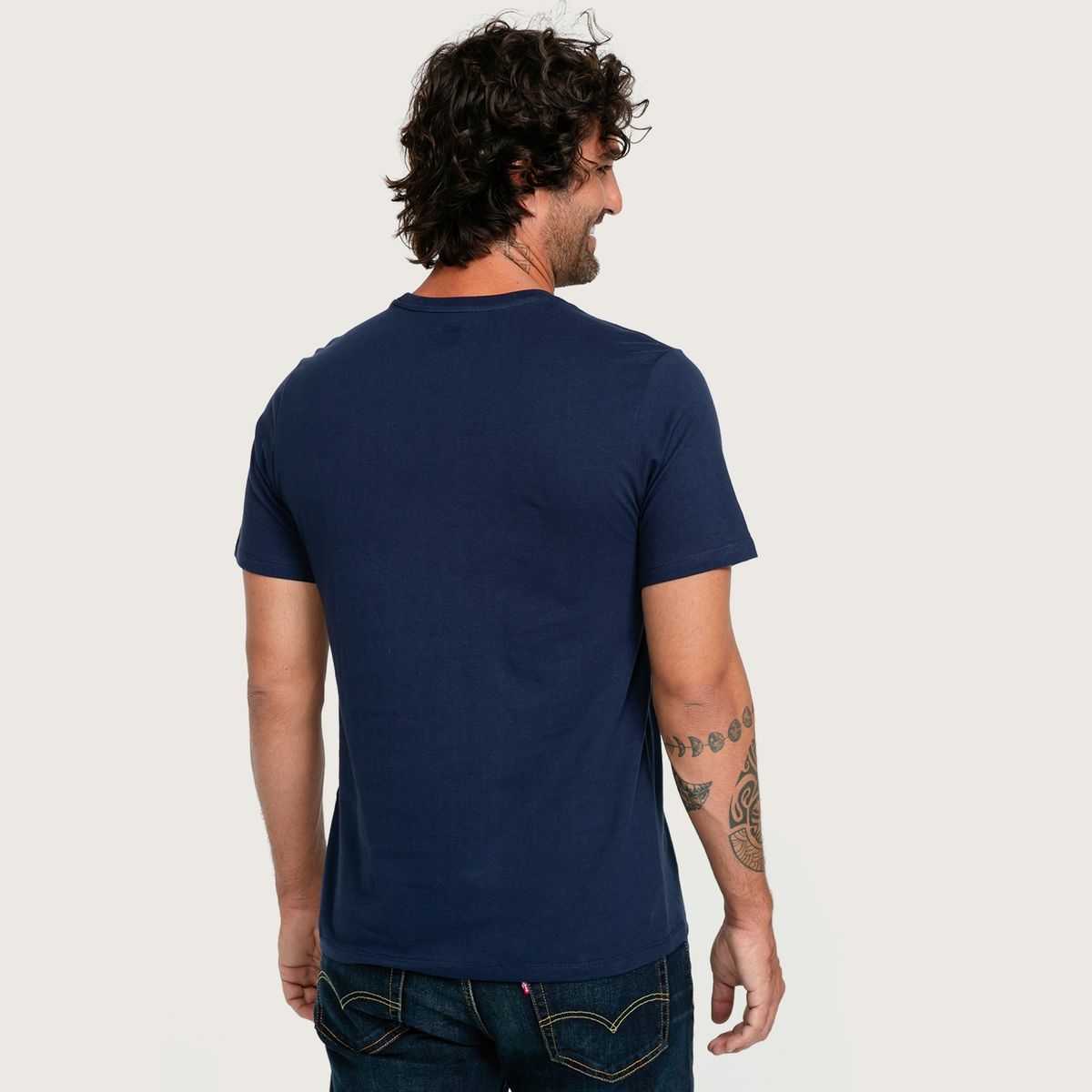 LEVIS - Polera Hombre Manga Corta Azul Levis