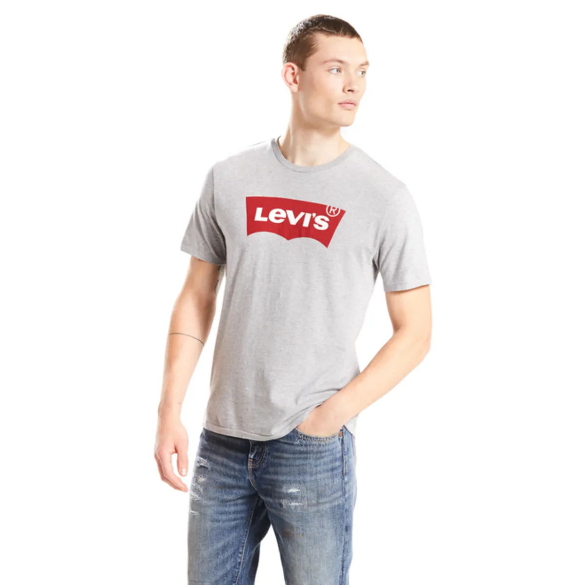 LEVIS - Polera Hombre Manga Corta Gris Levis