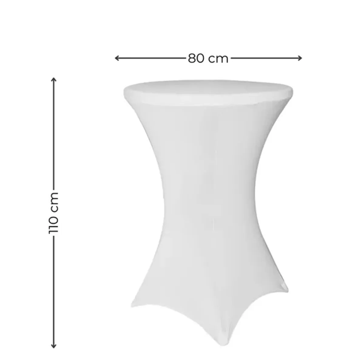 KINDA NICE - Funda Mantel Tela Spandex Redondo 80x110cm Evento Hogarútil