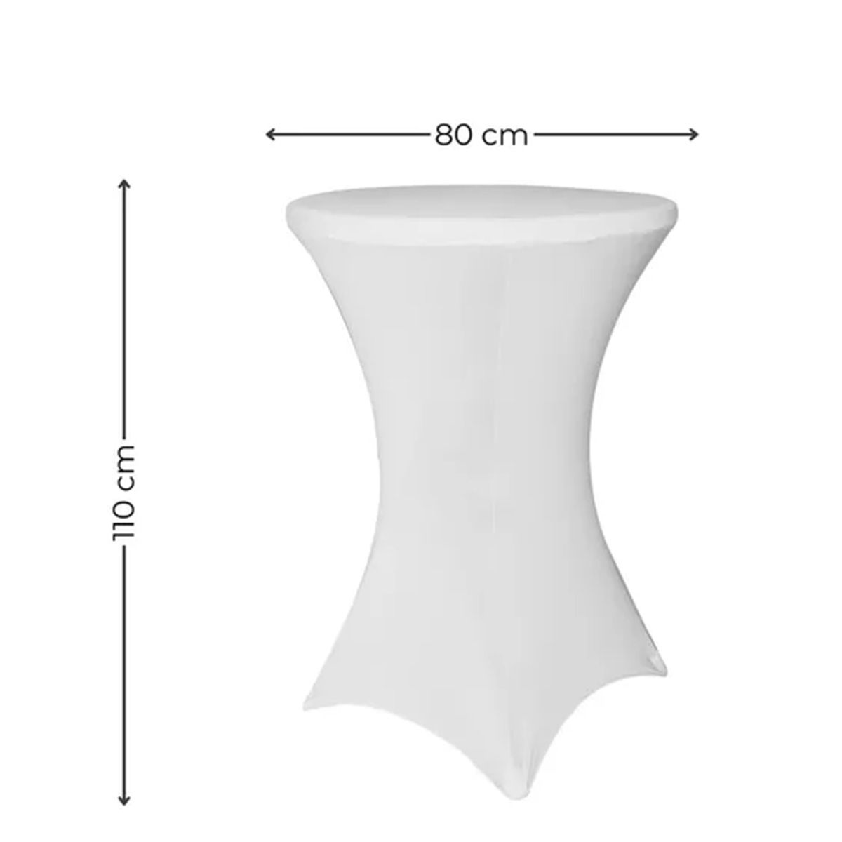 KINDA NICE - Funda Mantel Tela Spandex Redondo 80x110cm Evento Hogarútil