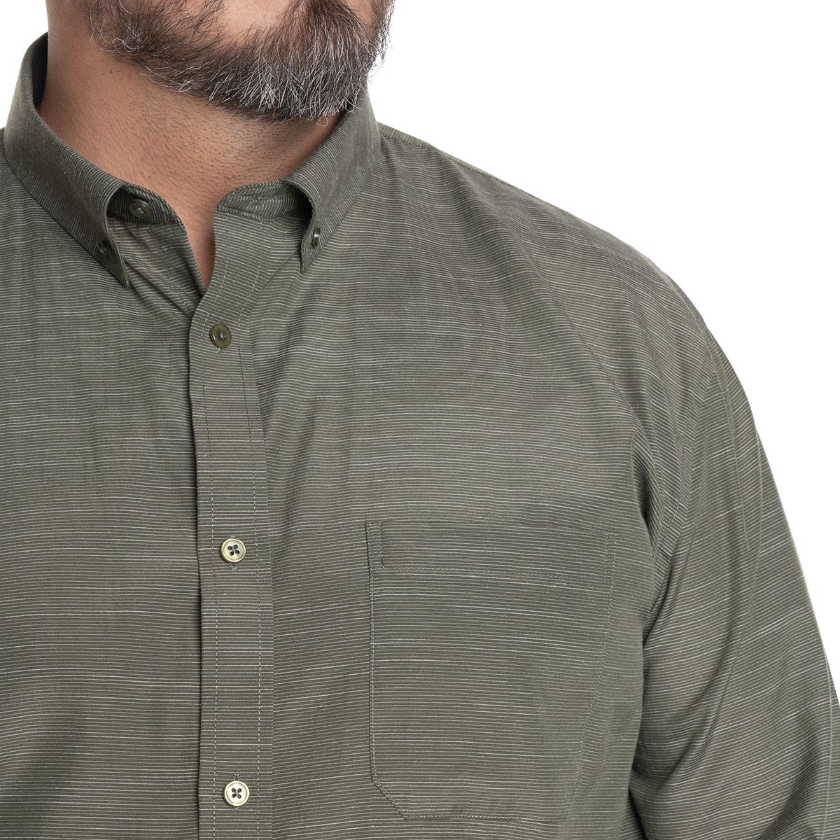 KOTTING - CAMISA HOMBRE CUELLO SEMI ITALIANO BOLSILLO PECHO