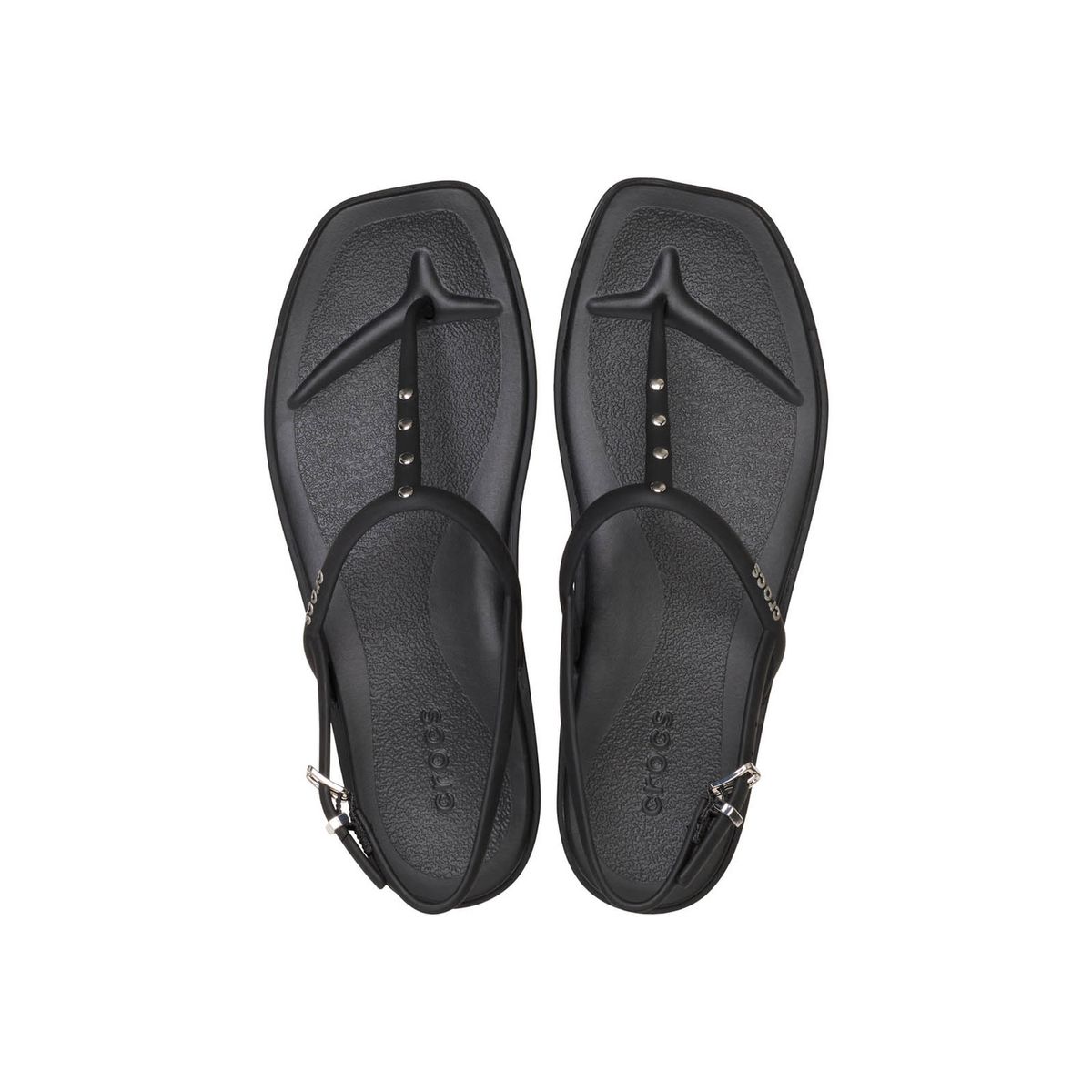 CROCS - Sandalia Flip Mujer Miami Thong Flip Negro CROCS