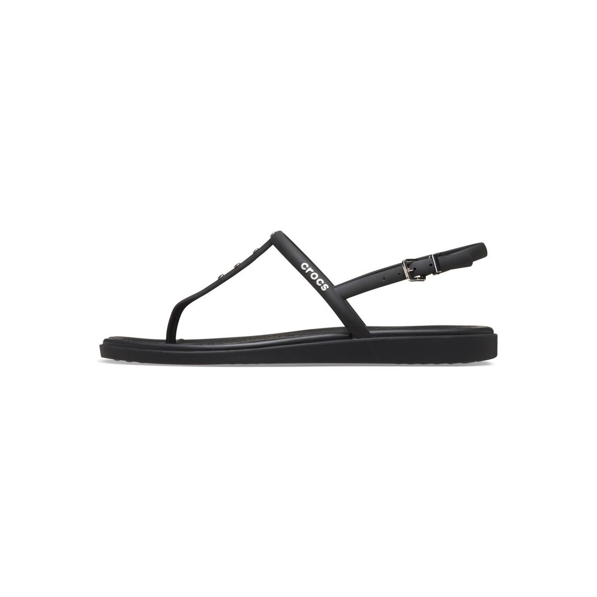 CROCS - Sandalia Flip Mujer Miami Thong Flip Negro CROCS