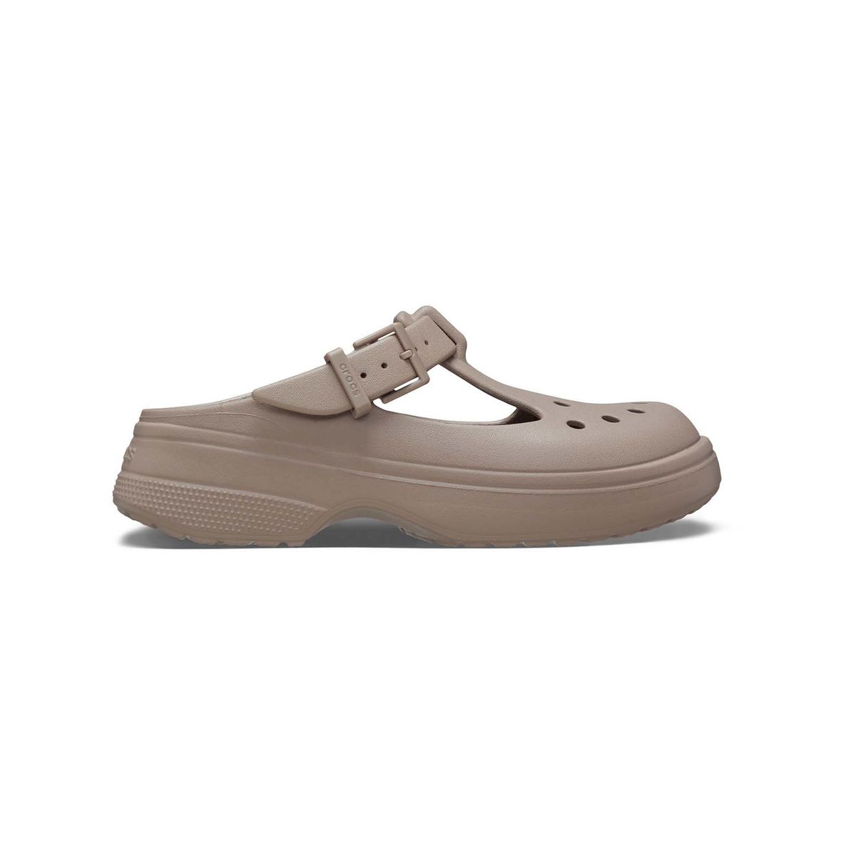 CROCS - Zueco Mujer Plataforma Classic Mary Jane Café CROCS