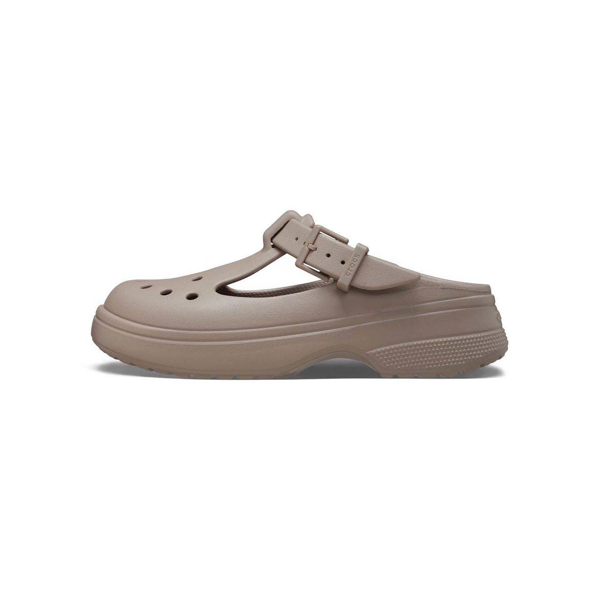 CROCS - Zueco Mujer Plataforma Classic Mary Jane Café CROCS