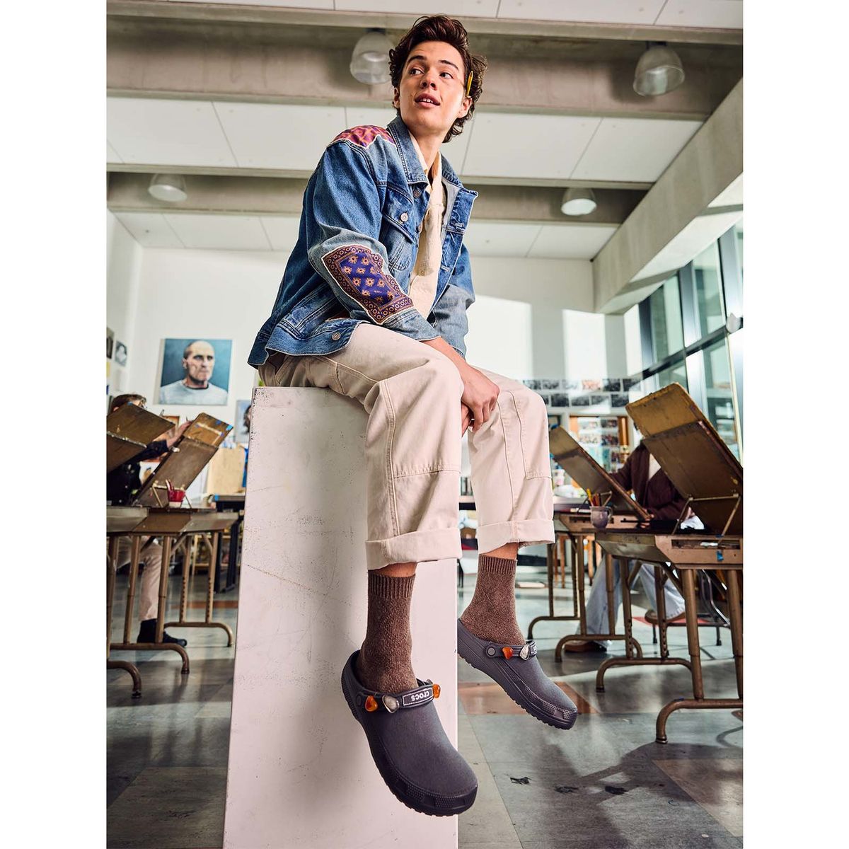 CROCS - Zueco Hombre/Mujer Classic Clog Crafted Negro CROCS