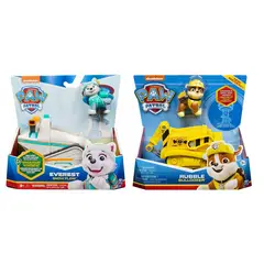 PAW PATROL - Pack Vehículo Básico Rubble + Everest