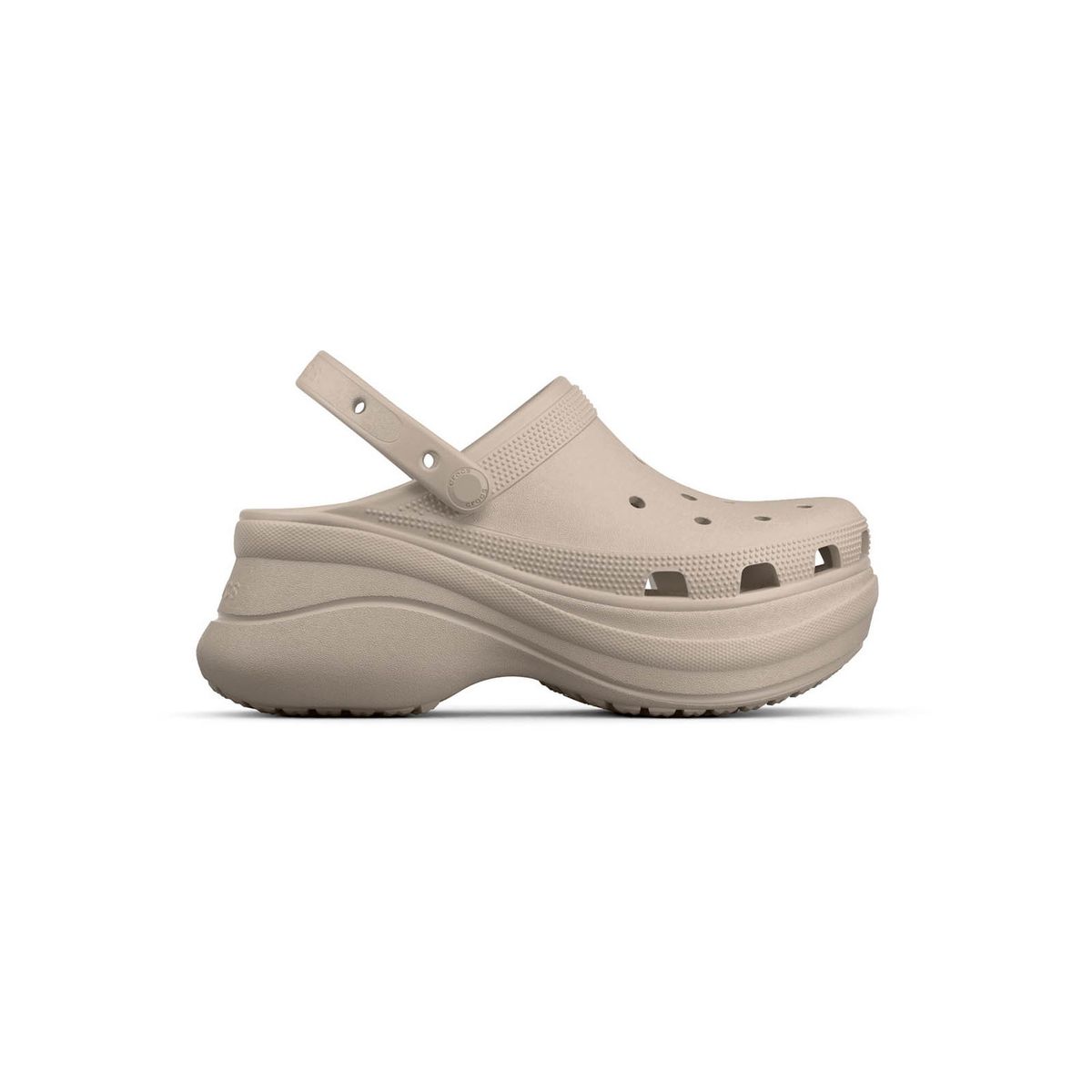 CROCS - Zueco Plataforma Mujer Bae Clog Café Latte CROCS