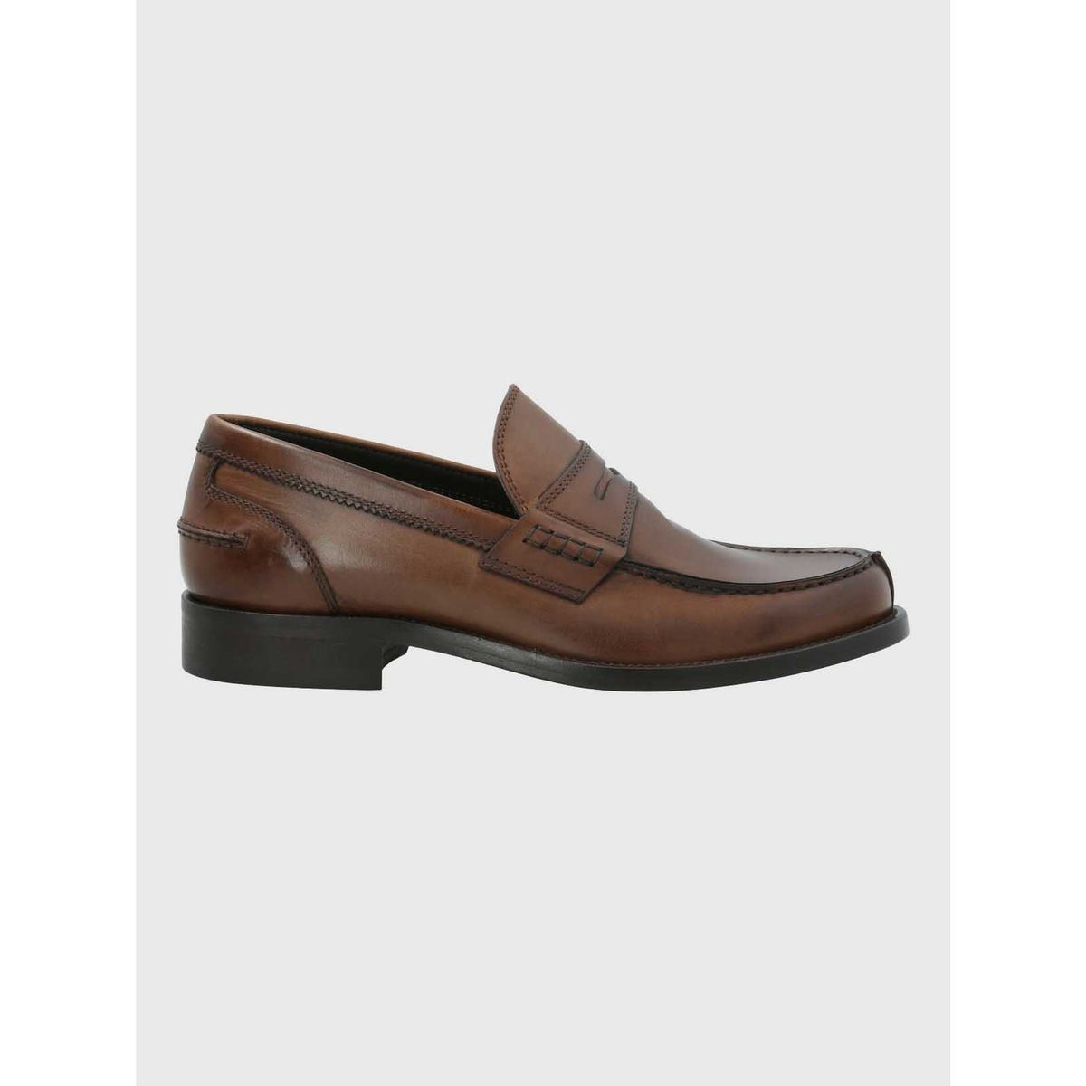 HUSH PUPPIES - Mocasin Italiano Hombre Cuero Café HUSH PUPPIES
