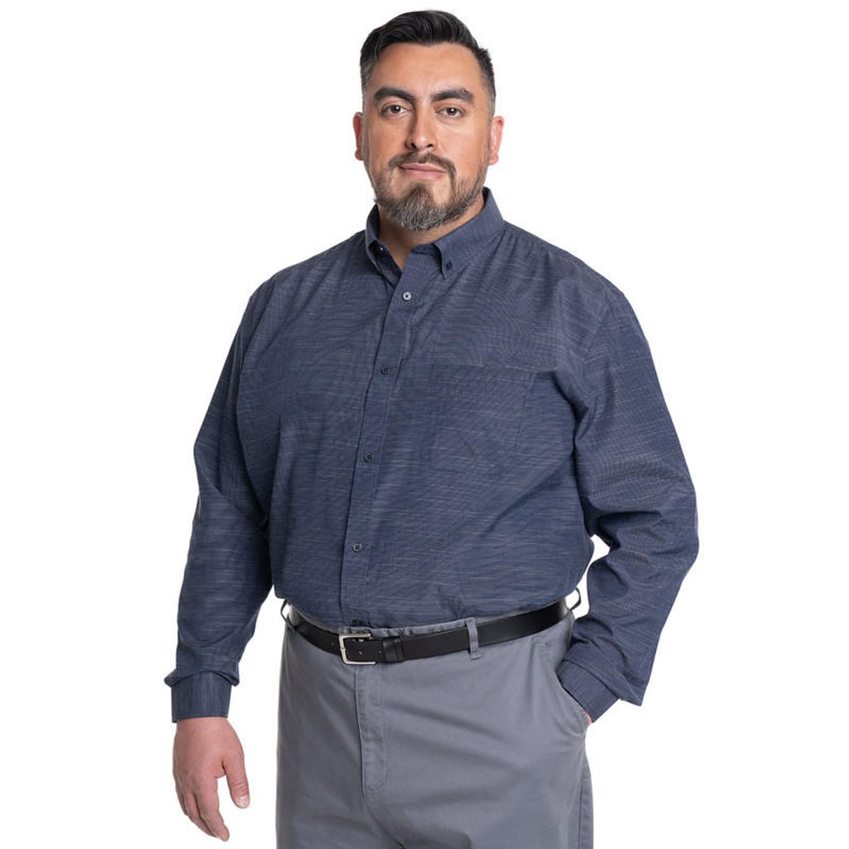 KOTTING - CAMISA HOMBRE CUELLO SEMI ITALIANO BOLSILLO PECHO